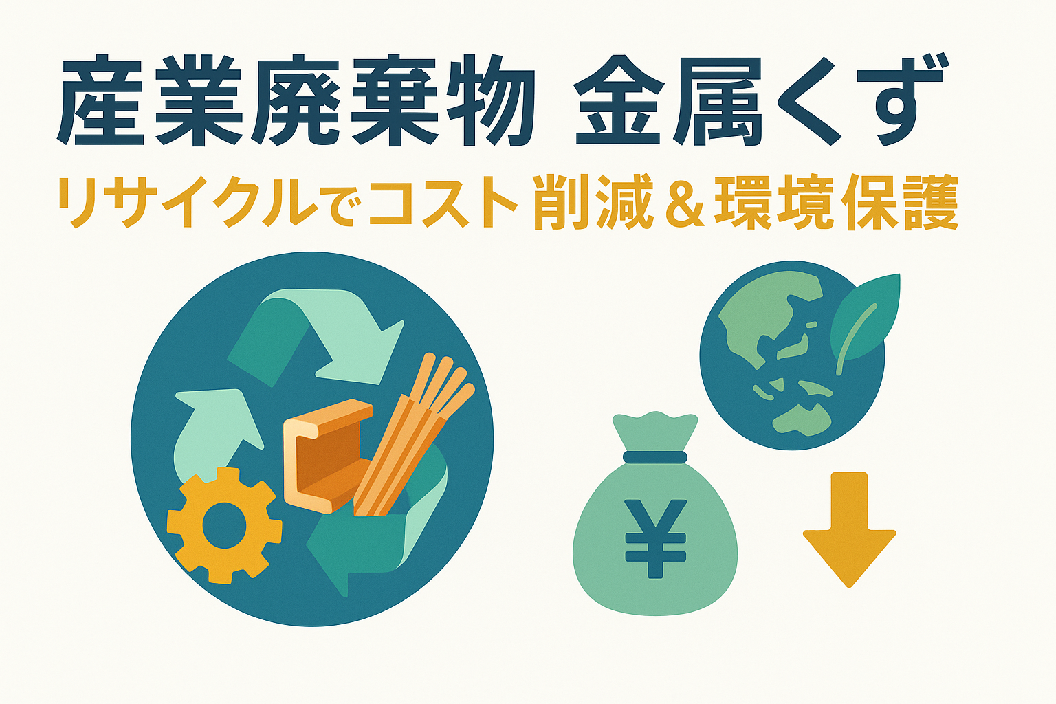産業廃棄物の金属くずとは？有価物の判断、スクラップごとの違い等 