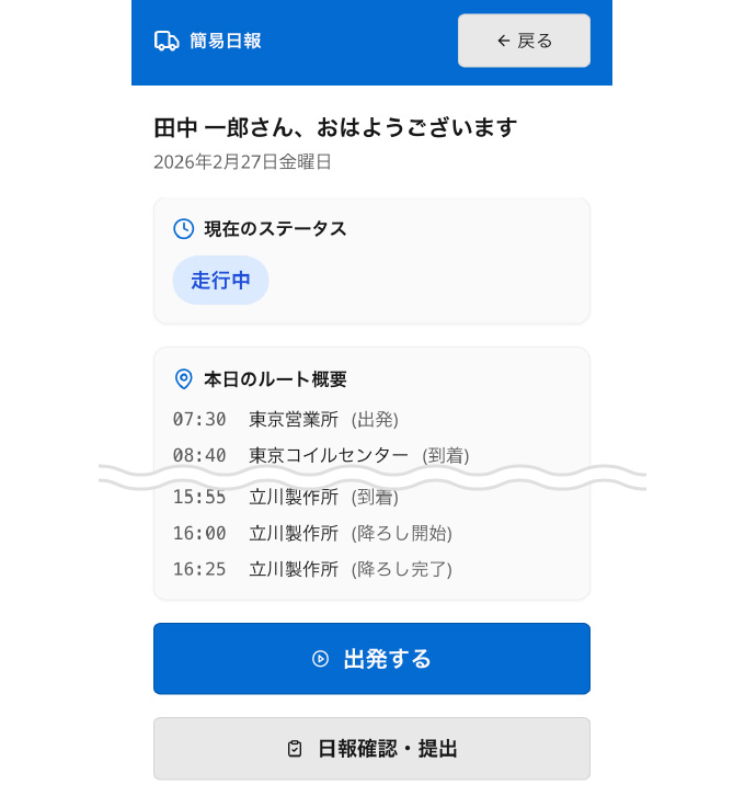 その日の予定が明確